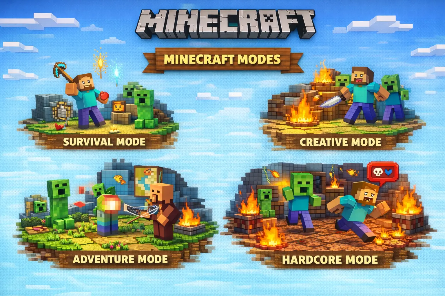 Modes of MineCraft Apk